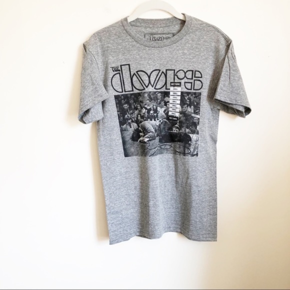 The Doors Heather Gray Short Sleeve Tee NWT - Picture 3 of 4